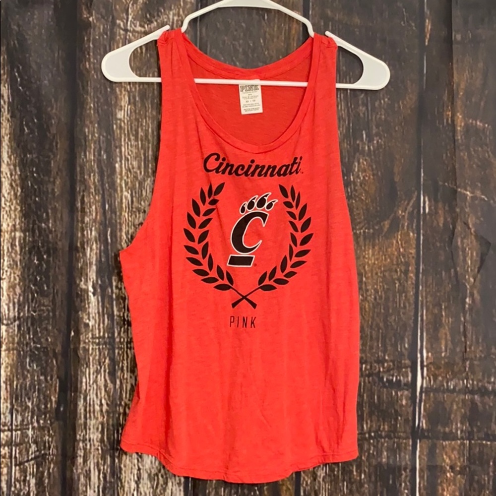 ❤️🖤❤️VS PINK University of Cincinnati tank